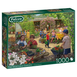 Jumbo Spiele GmbH Jumbo 11380 - Falcon, Daniel Rodgers, The Vegetable Garden, Puzzle, 1000 Teile