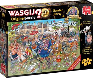 Jumbo Spiele Jumbo 25019 - Wasgij Original 40, Gartenfest, Puzzle, 1000 Teile