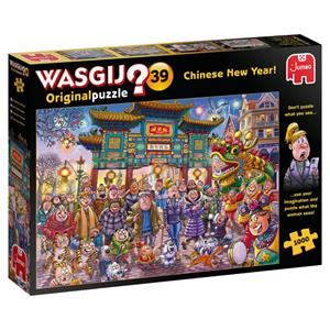 Jumbo Spiele GmbH Jumbo 25011 - Wasgij Original 39, Chinese New Year!, Comic-Puzzle, 1000 Teile
