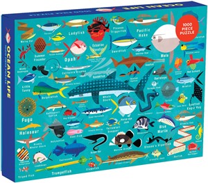 Ocean Life Family Puzzle: 1000 Piece Jigsaw Puzzle: 1000 Piece Puzzle [Misc. Supplies] Mudpuppy and Daviz, Paul