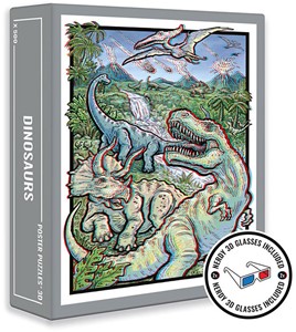 Dinosaurs - 3D Image (500 Stukjes)