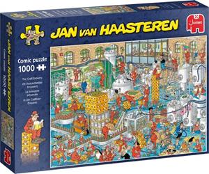 Jumbo Spiele GmbH Jumbo 20065 - Jan van Haasteren, In der Craftbier-Brauerei, Comic-Puzzle, 1000 Teile