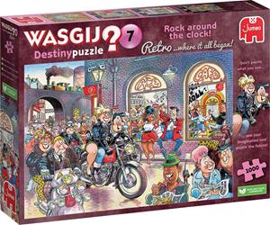 Jumbo Spiele Jumbo 1110100017 - Wasgij Destiny 7 Retro, Rock around the clock!, Comic-Puzzle, 1000 Teile