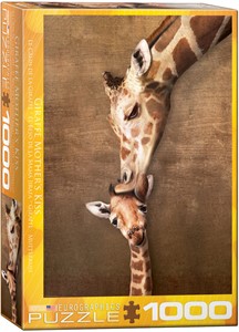 Giraffe Mother's Kiss (1000 Stukjes)