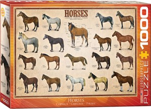 Eurographics Horses Puzzel (1000 stukjes)