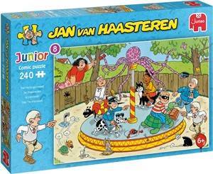 Jumbo Spiele GmbH Jumbo 20079 - Jan van Haasteren, Das Tier-Karussell, Comic-Puzzle, 240 Teile