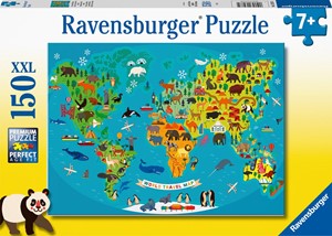 Ravensburger Animal World Map 150pcs