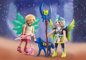 playmobil Crystal en Moon Fairy met totemdieren