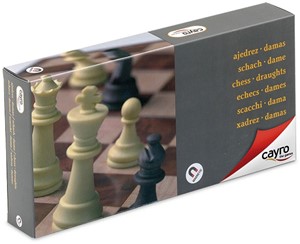 Schach- Und Dame-brett Cayro Plattenspeicher (24 X 24 Cm)