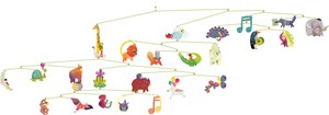 DJECO Mobile Carnival of animals Hängespielzeug für Babys