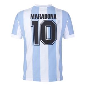 Sportus.nl Argentinië Retro Voetbalshirt WK 1986 + Maradona 10