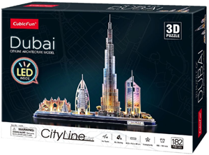 CubicFun 3D Puzzel - Dubai LED (182 stukjes)