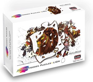 Eureka Rainbow Houten Puzzel - Leeuw (121 stukjes)