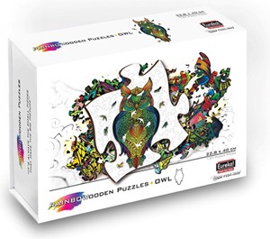Eureka Rainbow Houten Puzzel - Uil (137 stukjes)