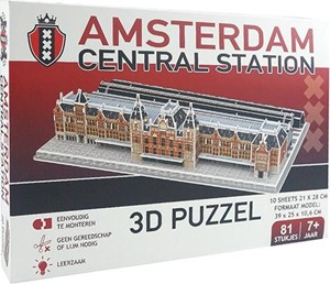 Pro-Lion Amsterdam Centraal Station 3D Puzzel (81 stukjes)