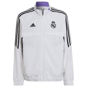 Adidas Real Madrid Jacke Condivo 22 Presentation - Weiß/Schwarz Kinder