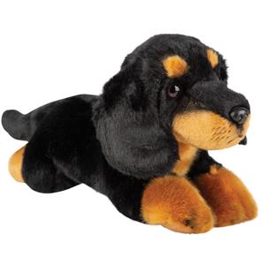 Suki Gifts Pluche knuffel dieren zwarte Tekkel hond 30 cm -