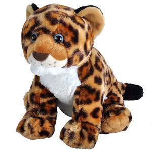 Wild Republic Pluche gevlekte luipaard/jaguar welpje knuffel 30 cm speelgoed -