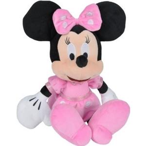 Disney Pluche  Minnie Mouse knuffel met roze jurk 19 cm speelgoed -