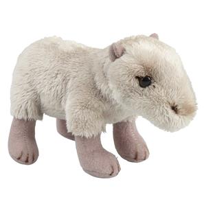 Ravensden Pluche beige waterzwijn/capibara knuffel 15 cm speelgoed -