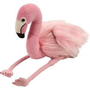 Wild Republic Pluche knuffel roze Flamingo van 20 cm -