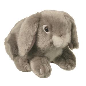 Nature Planet Pluche kleine Grijs konijn knuffel van 13 cm -