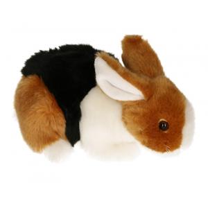 Semo Pluche knuffel konijn bruin/zwart/wit 20 cm -