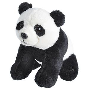Wild Republic Pluche knuffel Zwart/witte Panda van 13 cm -