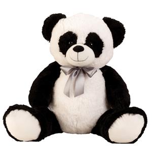 Panda beer knuffel van zachte pluche - 55 cm zittend/80 cm staand -