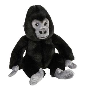 Ravensden Pluche zwarte gorilla aap/apen knuffel 28 cm speelgoed -
