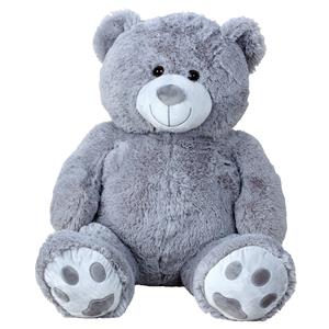 Teddy beer knuffel van zachte pluche - 64 cm zittend/100 cm staand -