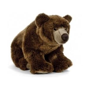 Living Nature Pluche bruine beer/beren knuffel 45 cm speelgoed -