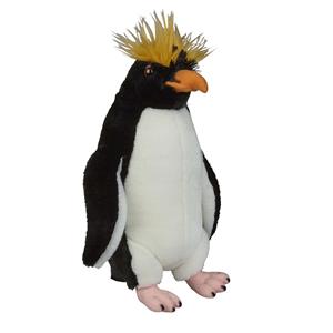 Ravensden Pluche knuffel dieren Rockhopper Pinguin/rotspinguin van 32 cm -