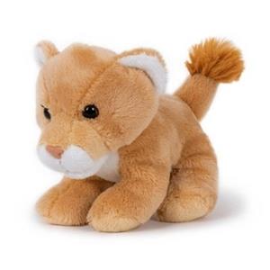 Merkloos Pluche bruine leeuwin knuffel 13 cm speelgoed -