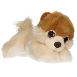 Keel Toys Pluche creme/lichtbruine Pomeranian puppy honden knuffel 25 cm -
