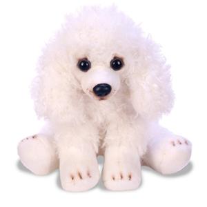Suki Gifts Pluche Poedel knuffel hond wit 12 cm -