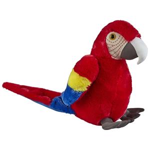 Ravensden Pluche knuffel dieren rode Macaw papegaai vogel van 30 cm -