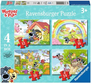 Ravensburger Woezel & Pip 4 in 1 Puzzel