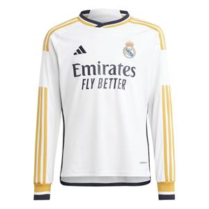 Adidas Real Madrid Thuisshirt 2023/24 Kids Lange Mouwen PRE-ORDER