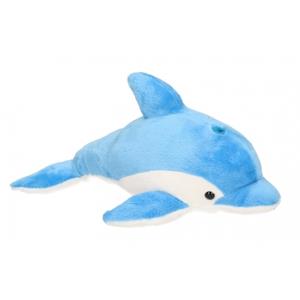 Semo Pluche blauwe dolfijn knuffel 33 cm -