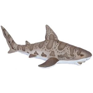 Nature Planet Pluche bruine luipaard haai knuffel 70 cm speelgoed -