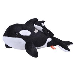 Wild Republic Pluche zwart/witte orka met baby knuffel cm speelgoed -