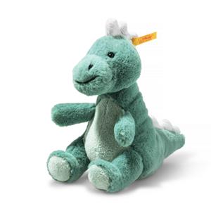 Steiff Zachte Cuddly Friends T-Rex Baby Joshi groen-blauw, 16 cm
