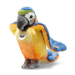 Steiff Papagei stehend Lori blau/gelb, 26 cm