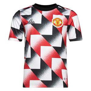 Adidas Manchester United Training T-Shirt Pre Match - Weiß/Rot/Schwarz Kinder