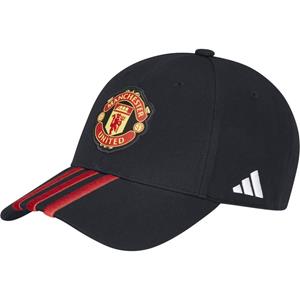 adidas Manchester United FC Baseball Cap - Black / Real Red- Dames