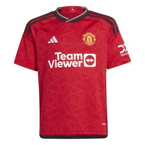 adidas Manchester United FC 2023/24 Home Shirt Junior - Red - Kind