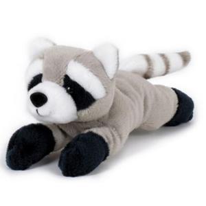 Heunec Pluche grijze wasbeer/wasberen knuffel 13 cm speelgoed -