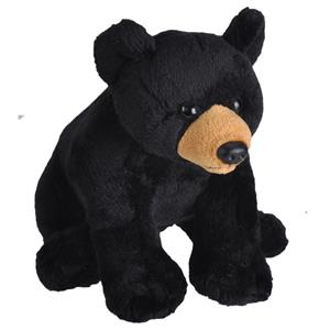 Wild Republic Pluche knuffel Zwarte beer van 20 cm -