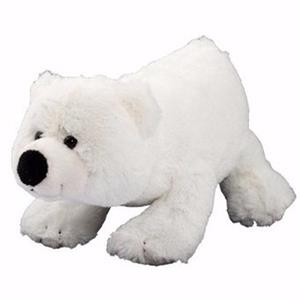 MBW Pluche ijsbeer knuffeldier 17 cm -